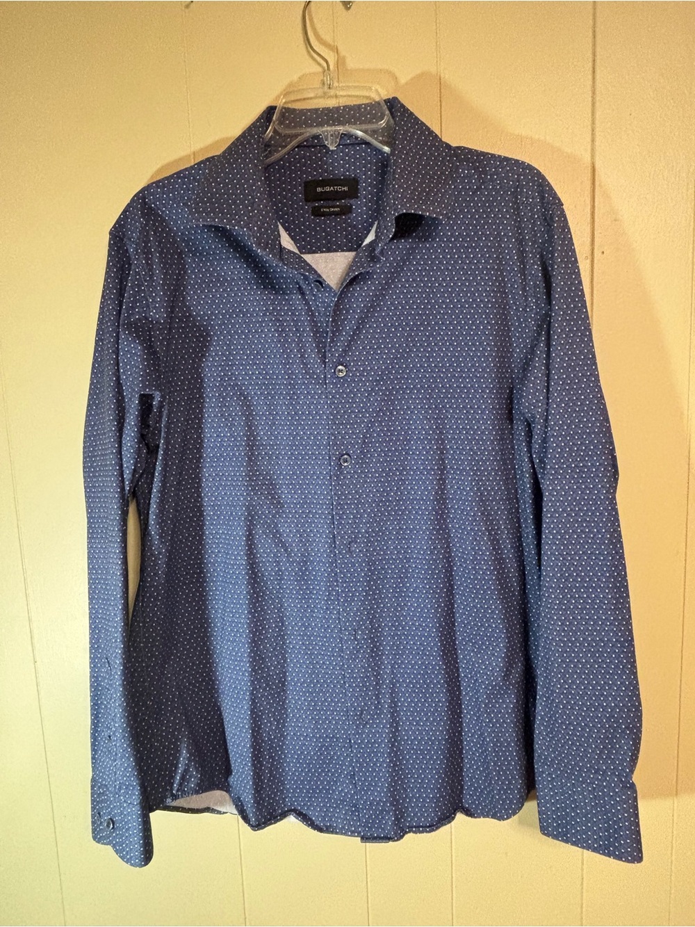 Bugatchi Navy Blue Micro Dot Button-Down Shirt